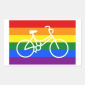 Ride Pride Cycling Rechthoekige Sticker (Voorkant)