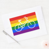 Ride Pride Cycling Rechthoekige Sticker (Envelop)