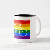 Ride Pride Cycling Tweekleurige Koffiemok (Voorkant rechts)