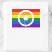 Ride Pride Cycling Wheel Rechthoekige Sticker (Tas)
