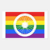 Ride Pride Cycling Wheel Rechthoekige Sticker (Voorkant)