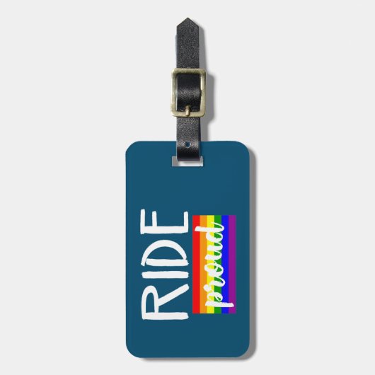 Ride Proud Cycling Bagagelabel (Voorkant verticaal)