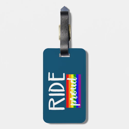Ride Proud Cycling Bagagelabel (Achterkant verticaal)