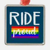 Ride Proud Cycling Metalen Ornament (Voorkant)