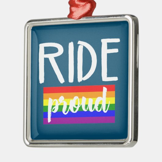 Ride Proud Cycling Metalen Ornament (Links)