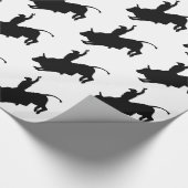 Ride Rank Bull Riding Rodeo Cowboy Up Cadeaupapier (Hoek)