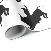 Ride Rank Bull Riding Rodeo Cowboy Up Cadeaupapier (Rol Hoek)