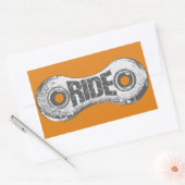 Ride Rechthoekige Sticker (Envelop)