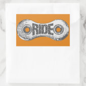 Ride Rechthoekige Sticker (Tas)