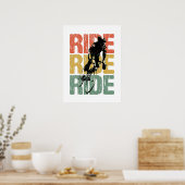 Ride Ride  fietsenrol Poster (Keuken)