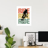 Ride Ride  fietsenrol Poster (Thuiskantoor)
