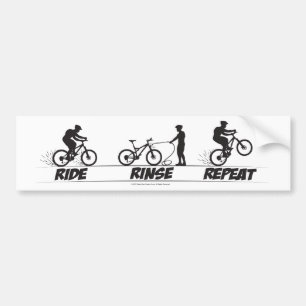 Ride Rinse Herhaal Bumpersticker