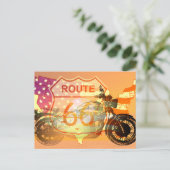 Ride Route 66 Briefkaart (Staand voorkant)