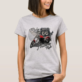 Ride Route 66,  Motorfiets T-shirt