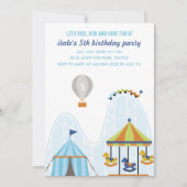 Ride, Run en plezier verjaardagsfeestje uitnodigin Kaart (Voorkant)