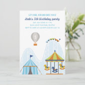 Ride, Run en plezier verjaardagsfeestje uitnodigin Kaart (Staand voorkant)