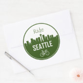 Ride Seattle Ronde Sticker (Envelop)
