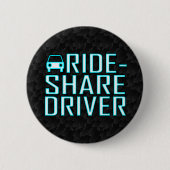 Ride Share Driving Uber Driver Rideshare Ronde Button 5,7 Cm (Voorkant)