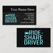 Ride Share Driving Uber Driver Rideshare Visitekaartje (Voorkant / Achterkant)