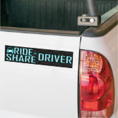 Ride Share Rijden Uber Driver Rideshare Decal Bumpersticker (Op Truck)