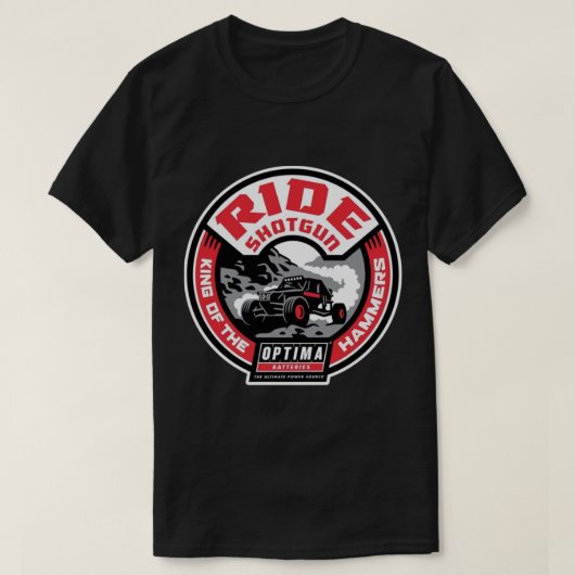 Ride Shotguna - koning van de hamers T-shirt (Design voorkant)