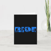 Ride Snowboard Blue Ride Snowboarder Dark Ride Sno Kaart (Voorkant)