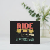 Ride Snowboard Briefkaart (Staand voorkant)