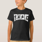RIDE Snowboard Silhouette Snowboarding T-shirt (Voorkant)