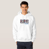 Ride Steamboot Springs Colorado snowboard Hoodie (Voorkant volledig)