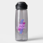 Ride Strong – Motiverende waterfles (Achterkant)