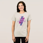 Ride Strong: Spin Klasse & Indoor Fietsen Tri-Blend Shirt (Voorkant volledig)