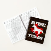 Ride Texas - Cadeau voor paardenliefhebbers, ruite Notitieboek (Binnen)