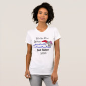 Ride the Blue Wave Democrat Vote Joe Biden 2020 T-shirt (Voorkant volledig)