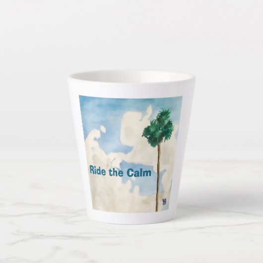 Ride the Calm Latte Mok (Voorkant)