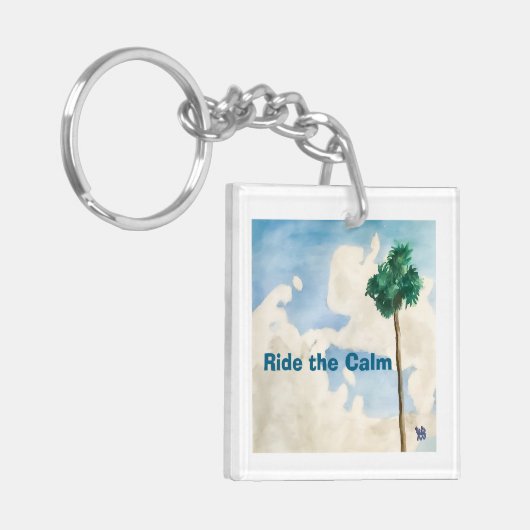 Ride the Calm Sleutelhanger (Voorkant Links)
