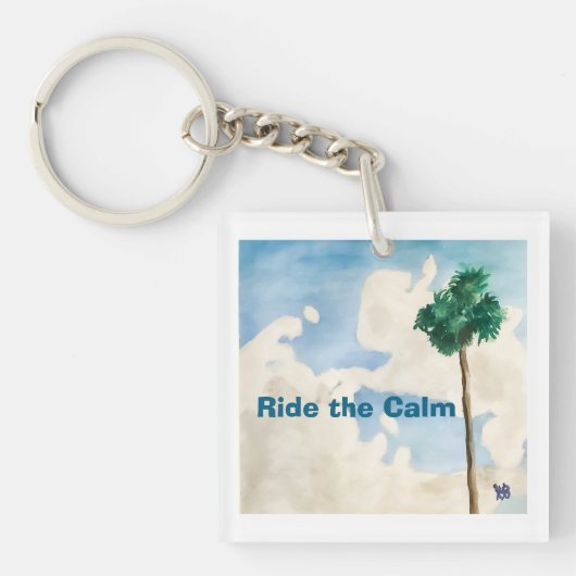Ride the Calm Sleutelhanger (Voorkant)