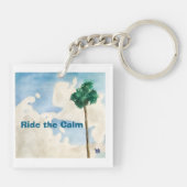 Ride the Calm Sleutelhanger (Achterkant)