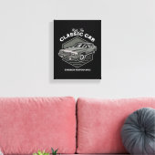 Ride The Classic Car Prestatie Design Canvas Afdruk (Insitu (Woonkamer))