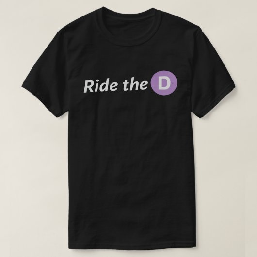 Ride the D Heren Basic T-Shirt (Design voorkant)