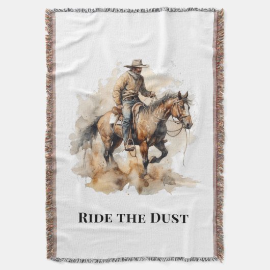 Ride The Dust Western Ranch Comfort Deken (Voorkant Verticaal)