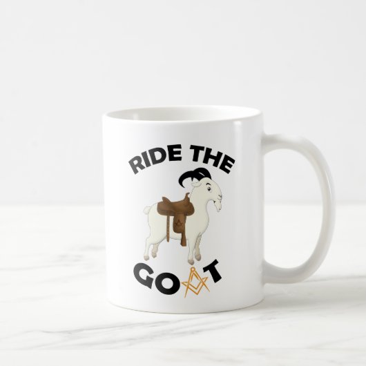 Ride the Goat Coffee Mok (Rechts)