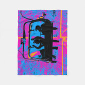 Ride the Mountain - Mountain Bikers Fleece Deken (Voorkant)