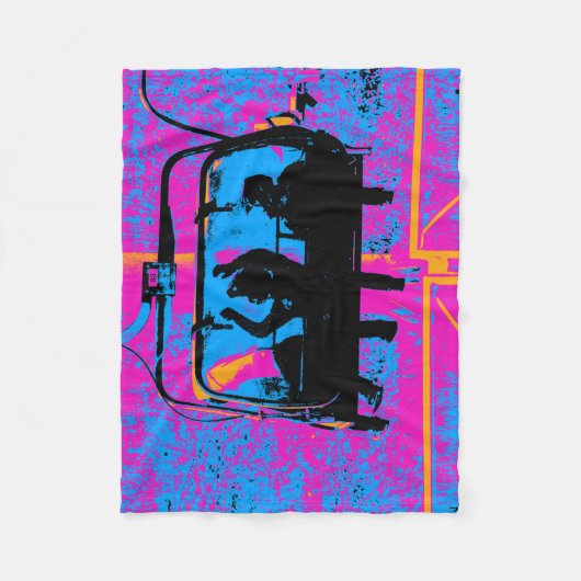 Ride the Mountain - Mountain Bikers Fleece Deken (Voorkant)