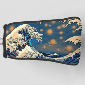 Ride the Retro Wave: Golfhoofd Hoesje Golfheadcover (Voorkant)