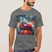 Ride the Rush: High-Performance T-shirt voor auto' (Voorkant)
