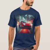 Ride the Rush: High-Performance T-shirt voor auto' (Voorkant)