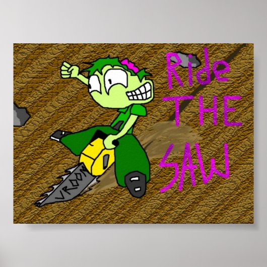 Ride the Saw Poster (Voorkant)