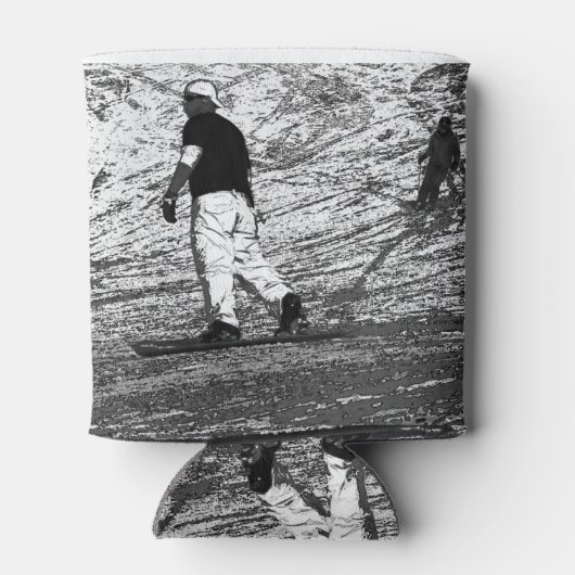 Ride the Slopes - Snowboarding and Skiing Blikjeskoeler (Achterkant)