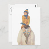 Ride the Snowman Briefkaart (Voorkant / Achterkant)