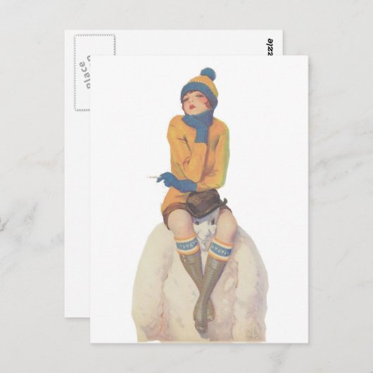 Ride the Snowman Briefkaart (Voorkant / Achterkant)